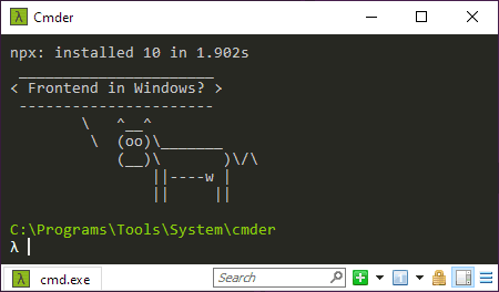 Cmder terminal